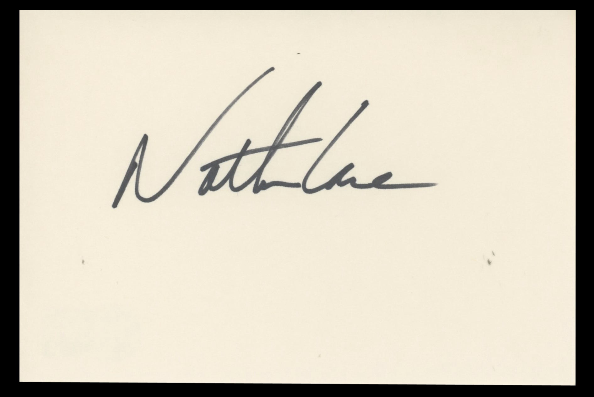 Nathan Lane The Lion King Authentic Signed 4x6 Index Card BAS #BT02459