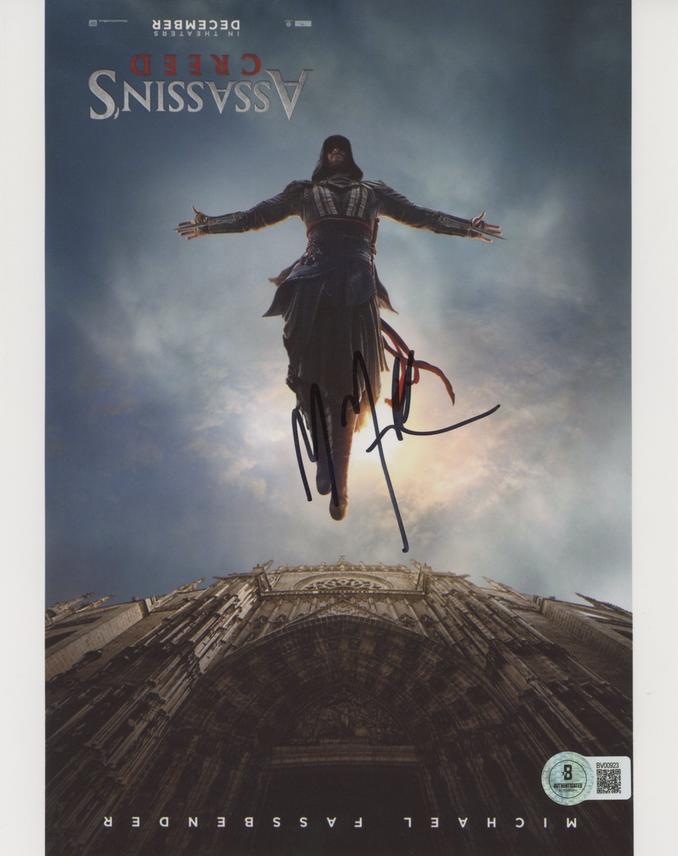 Michael Fassbender Assassin's Creed Authentic Signed 8x10 Photo BAS #BV00923