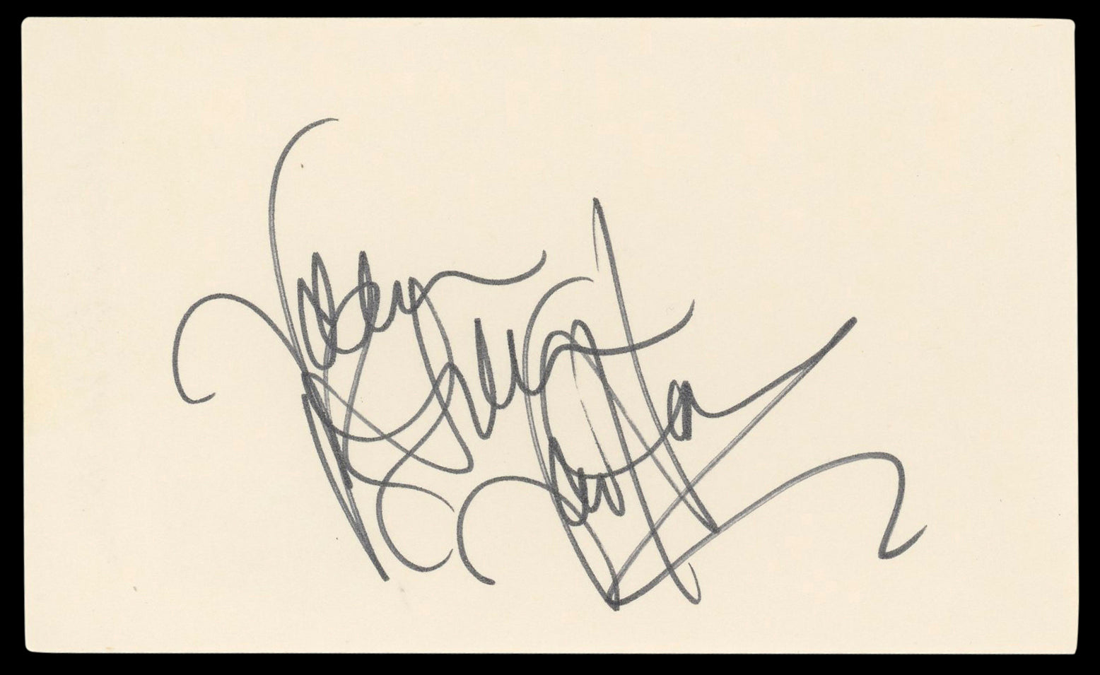 Valerie Bertinelli One Day at a Time Signed 3x5 Index Card BAS #BM57073