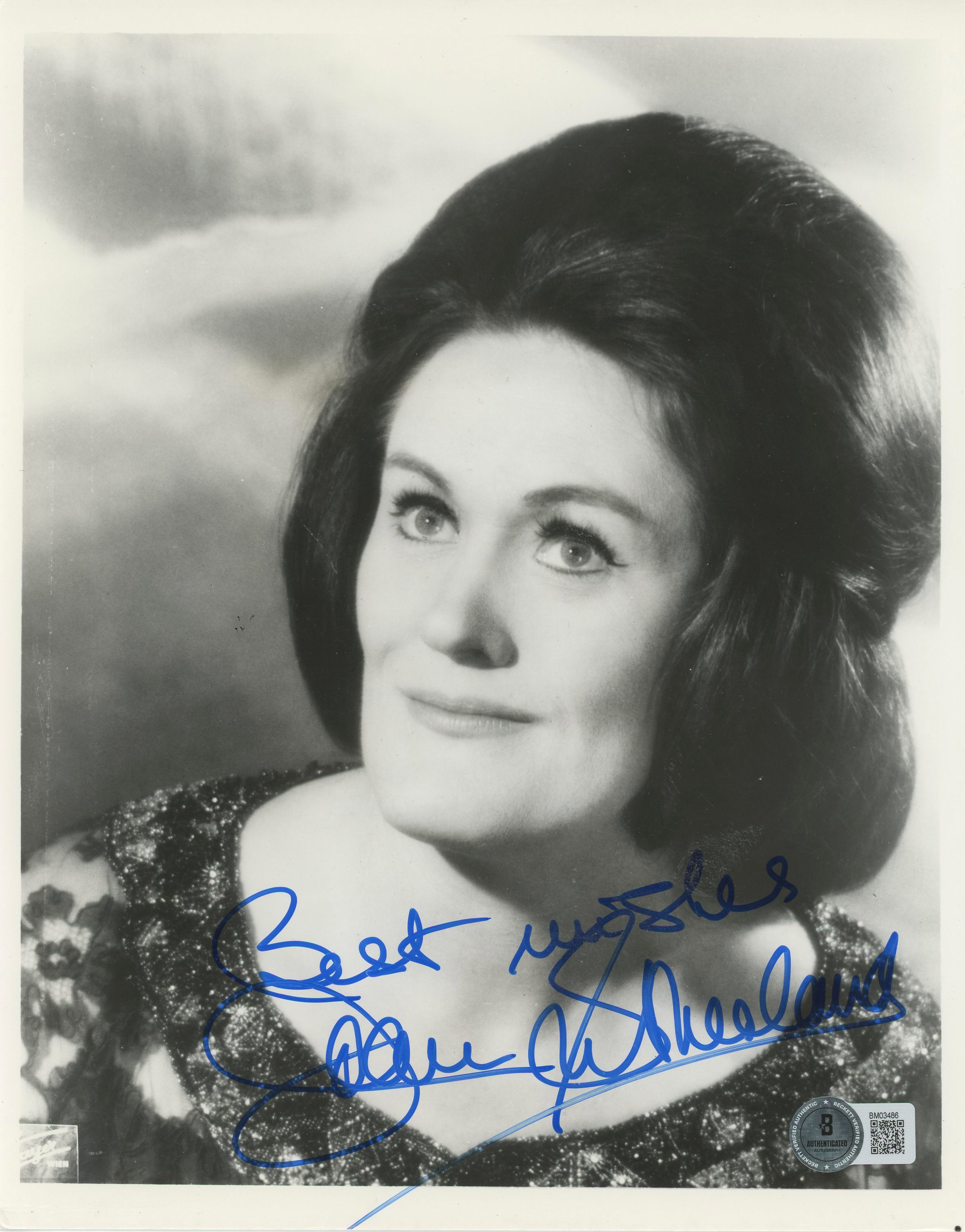 Joan Sutherland Spectre "Best Wishes" Authentic Signed 8x10 Photo BAS #BM03486