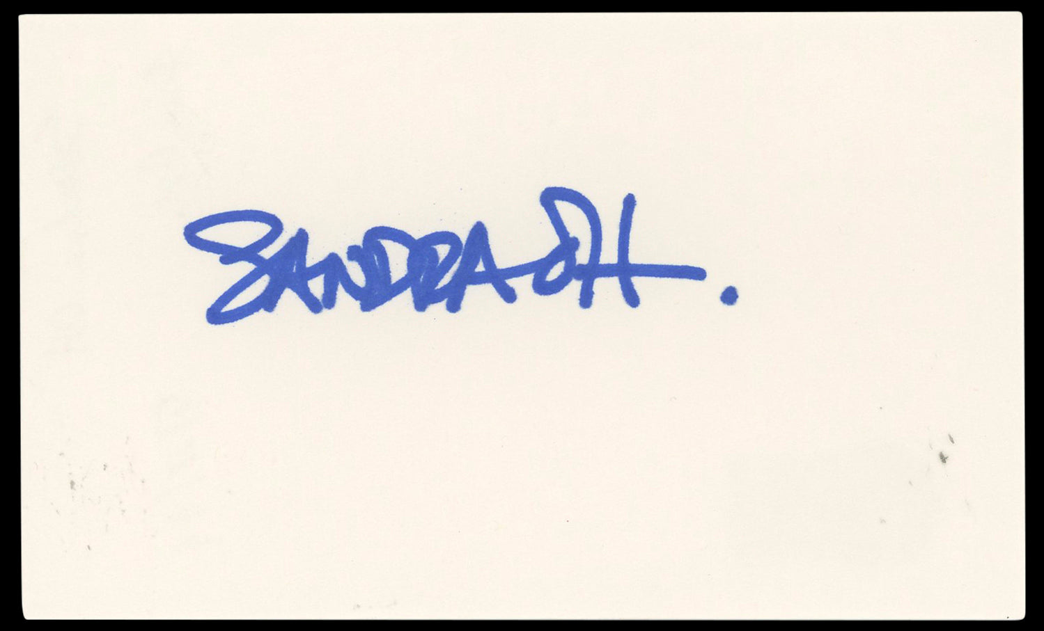 Sandra Oh Grey's Anatomy Authentic Signed 3x5 Index Card BAS #BP50596
