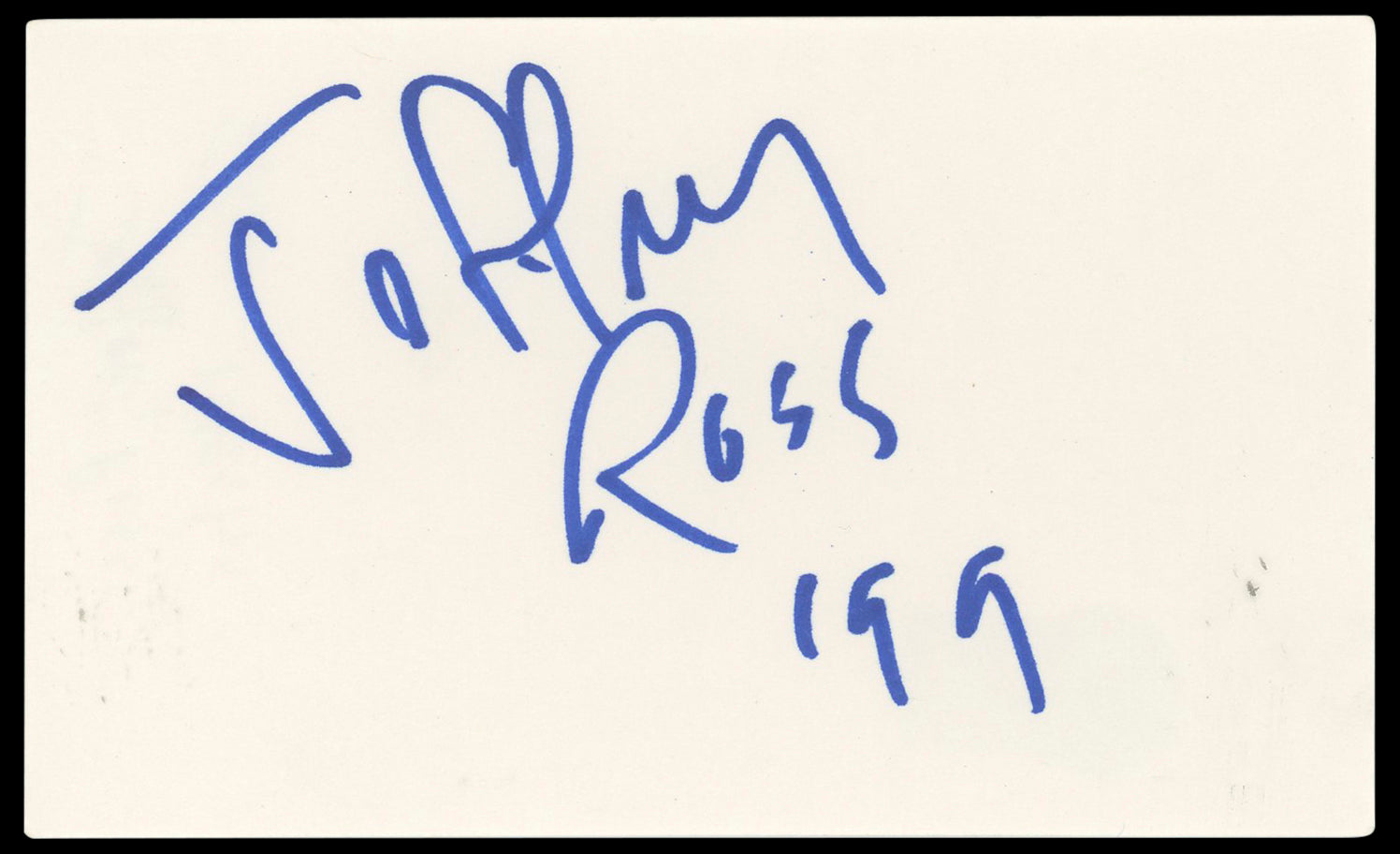 Jeffrey Ross Comedian Authentic Signed 3x5 Index Card Autographed BAS #BP50600