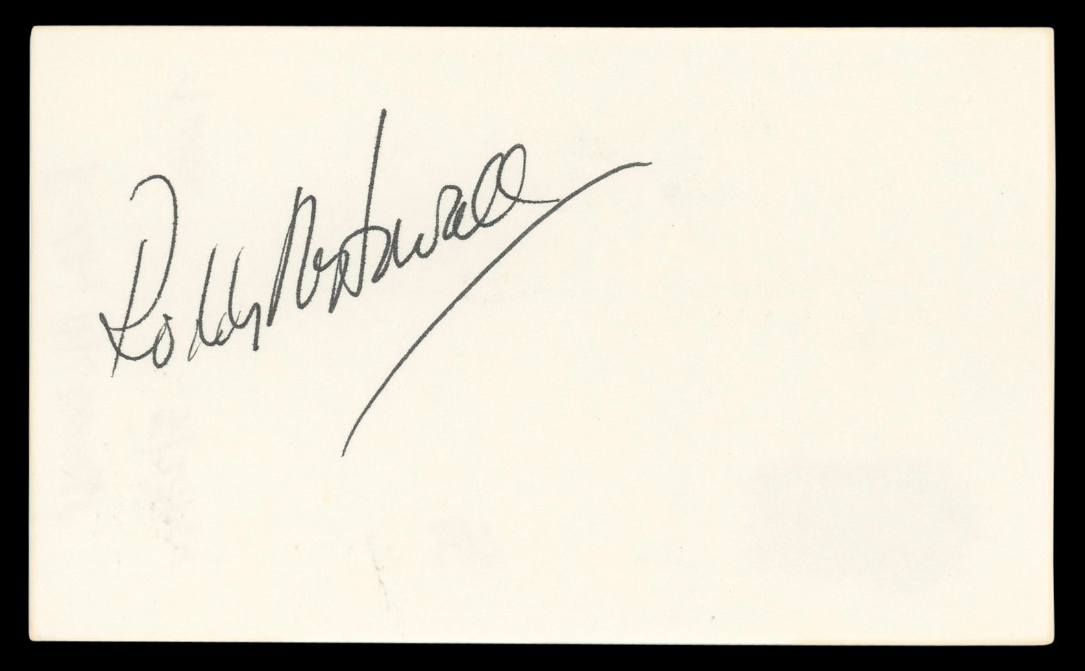 Roddy McDowall Planet of the Apes Authentic Signed 3x5 Index Card BAS #BL96373