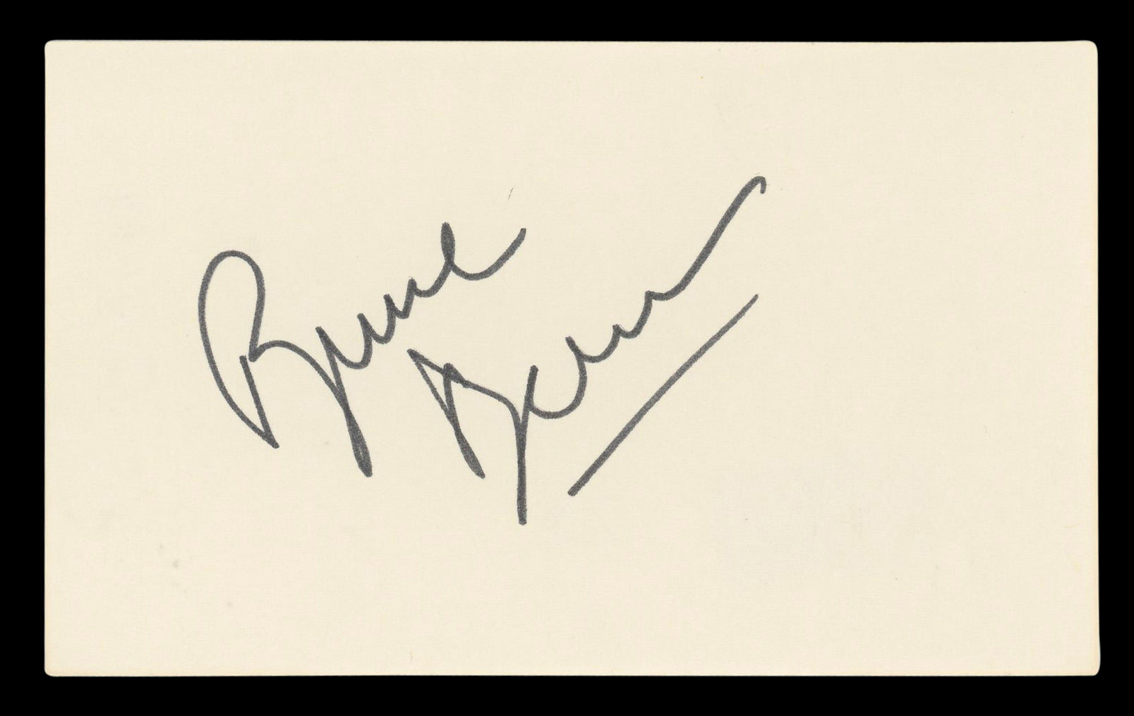 Bruce Dern The Hateful Eight Authentic Signed 3x5 Index Card BAS #BL96820