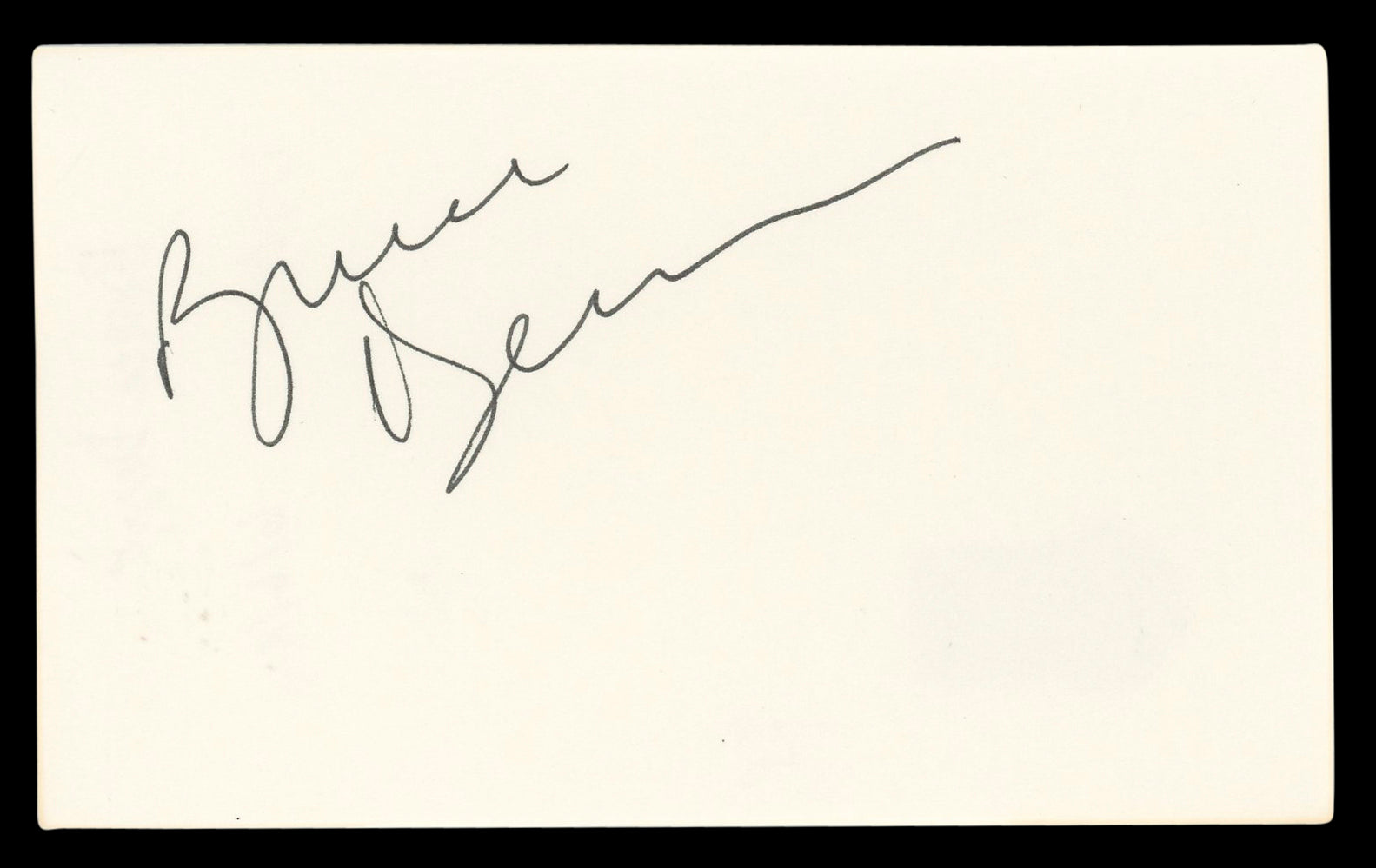 Bruce Dern The Hateful Eight Authentic Signed 3x5 Index Card BAS #BL96822