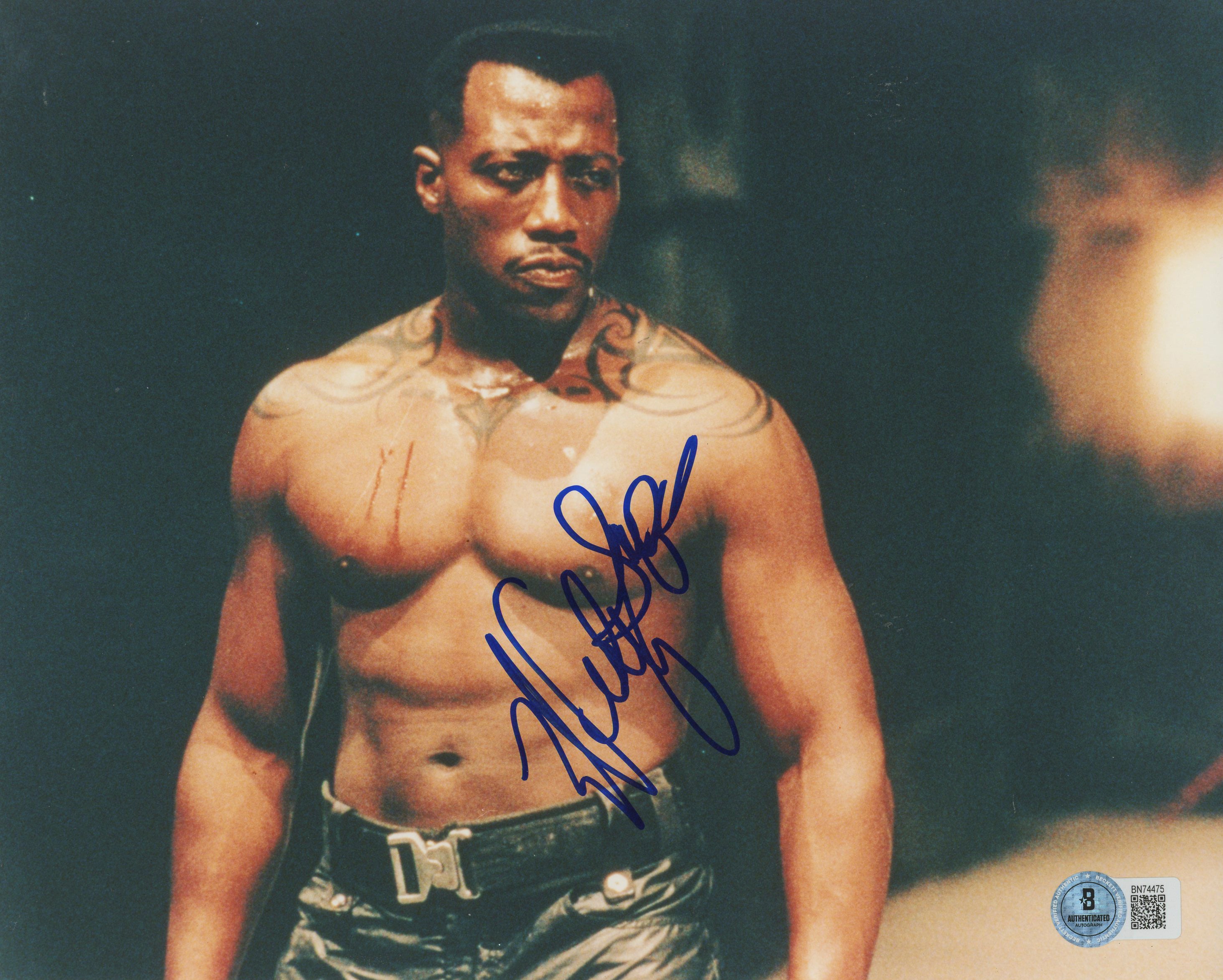 Wesley Snipes Blade Authentic Signed 8x10 Photo Autographed BAS #BN74475
