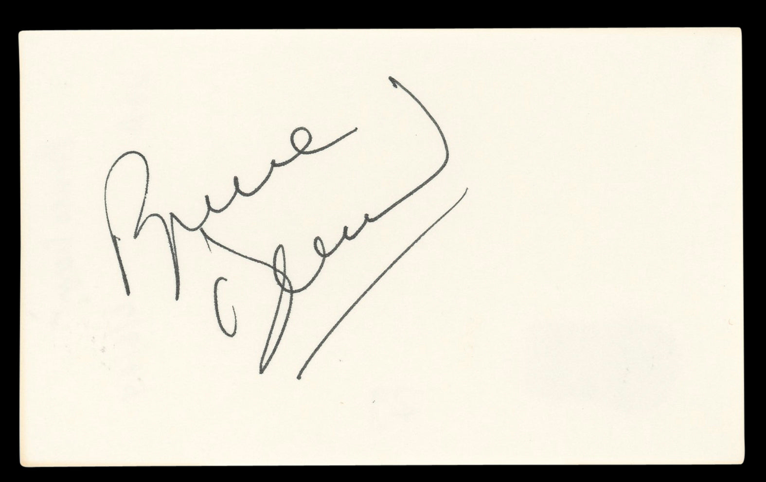 Bruce Dern The Hateful Eight Authentic Signed 3x5 Index Card BAS #BL96823