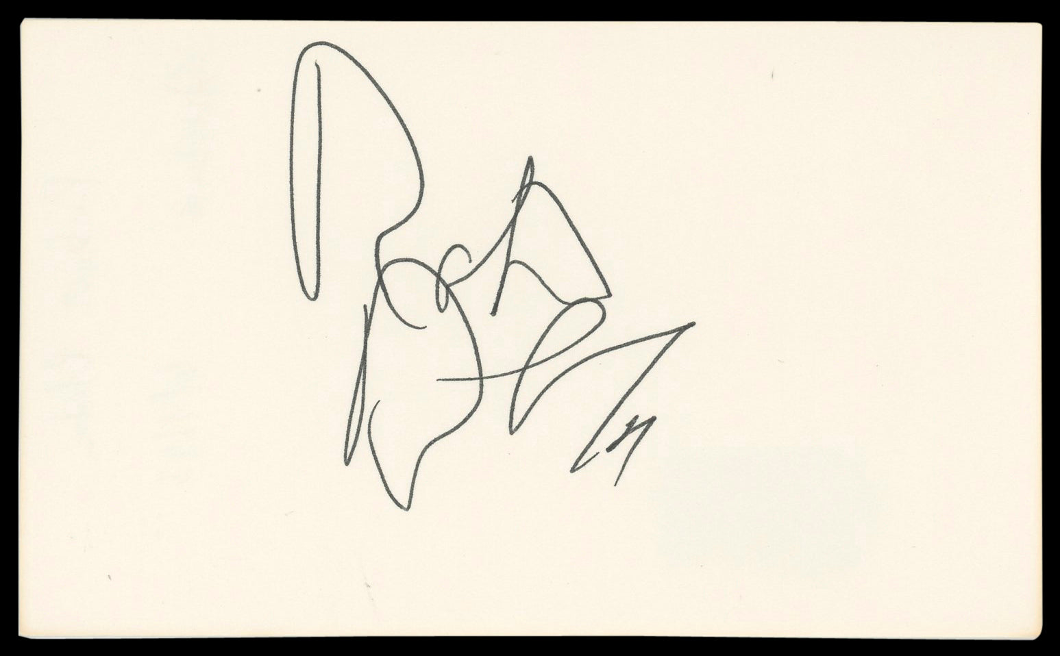 Robert Blake In Cold Blood Signed 3x5 Index Card Autographed BAS #AD70420