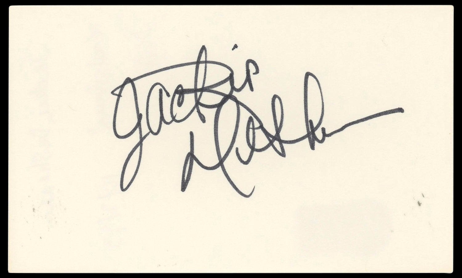 Jackie DeShannon Authentic Signed 3x5 Index Card Autographed BAS #BP50605