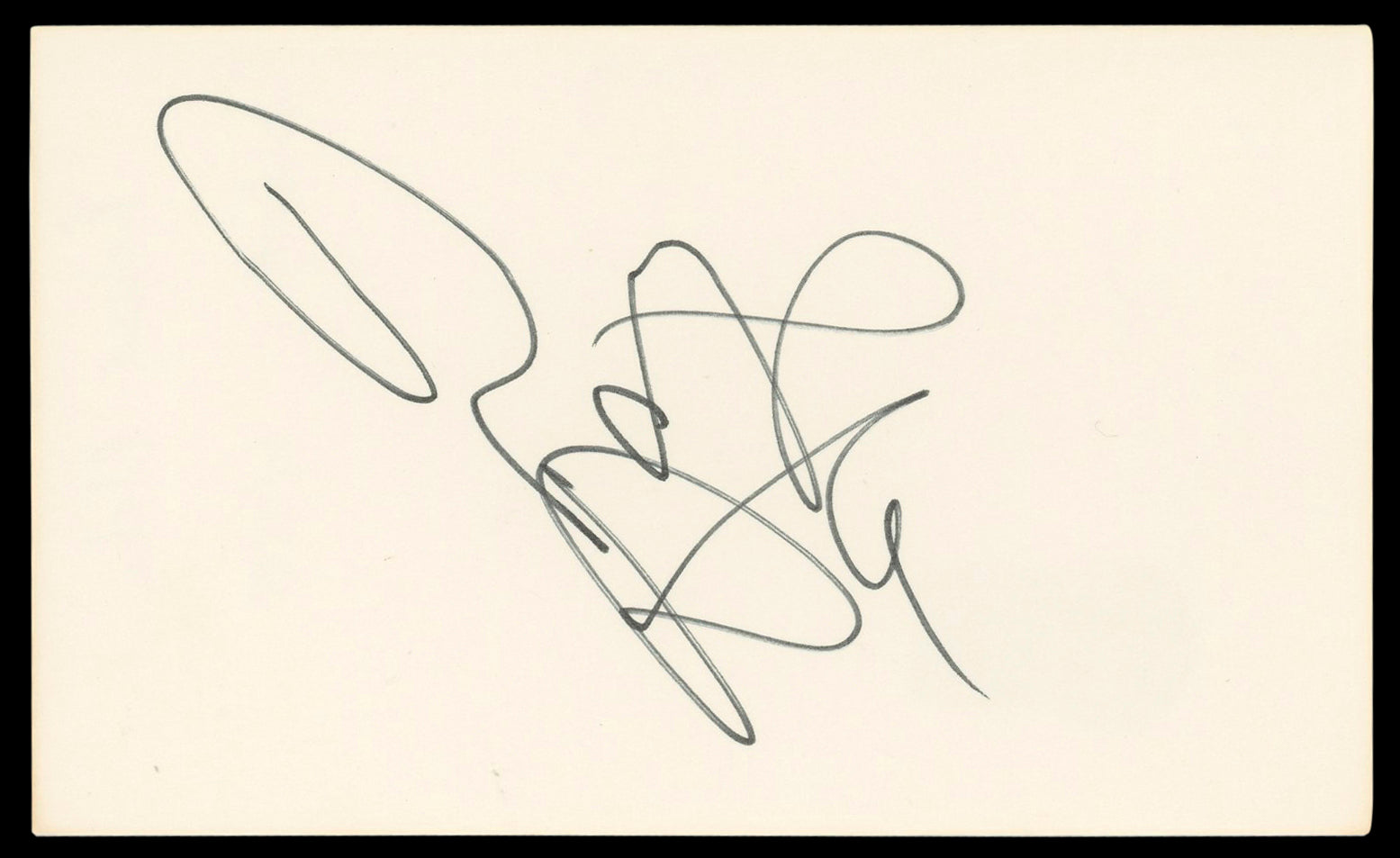 Robert Blake In Cold Blood Signed 3x5 Index Card Autographed BAS #AD70419