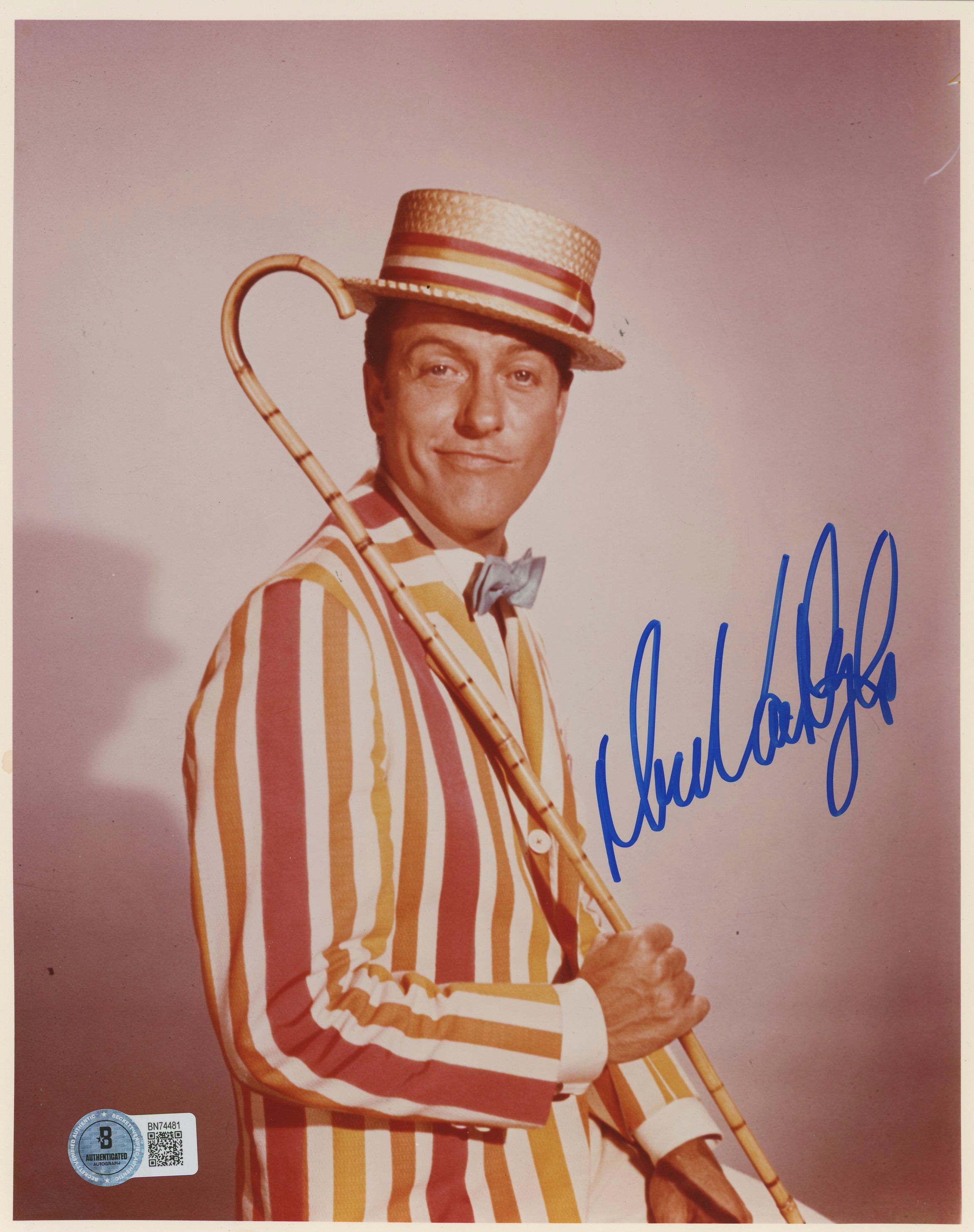 Dick Van Dyke Mary Poppins Authentic Signed 8x10 Photo Autographed BAS #BN74481