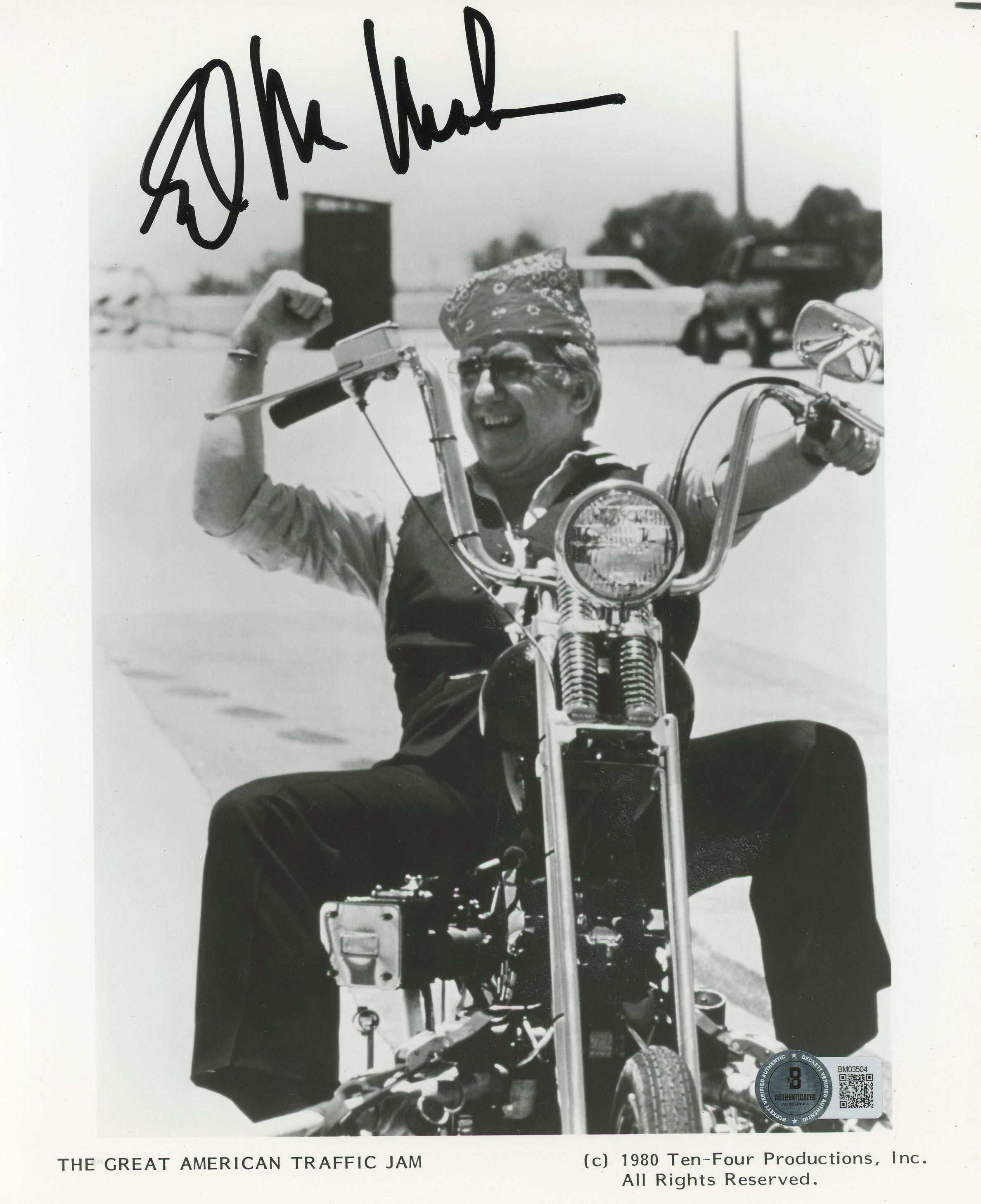 Ed McMahon The Great American Traffic Jam Signed 8x10 Photo BAS #BM03504