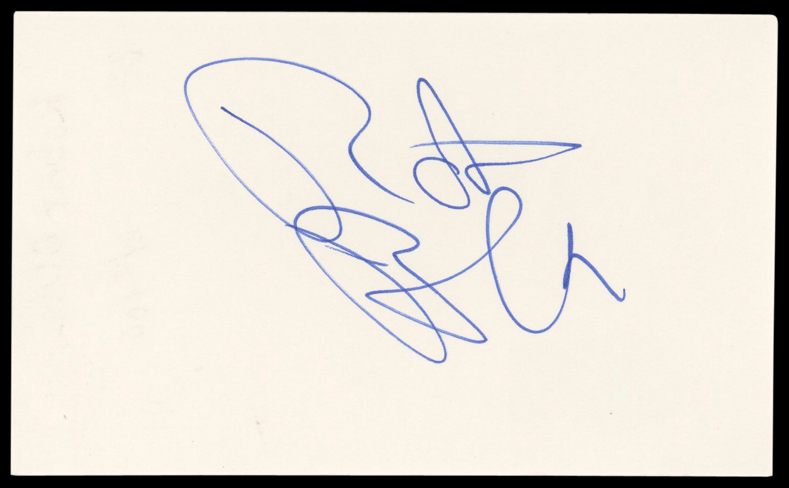 Robert Blake In Cold Blood Signed 3x5 Index Card Autographed BAS #AD70417