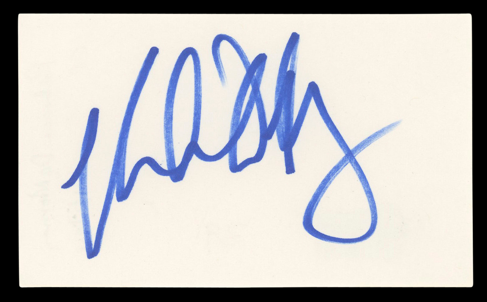Rebecca De Mornay Risky Business Authentic Signed 3x5 Index Card BAS #BL96827