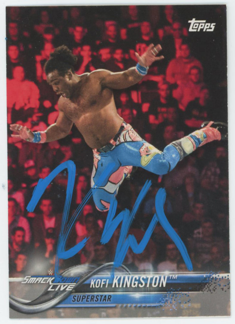 Kofi Kingston WWE Authentic Signed 2018 Topps #48 Card BAS #BS86727