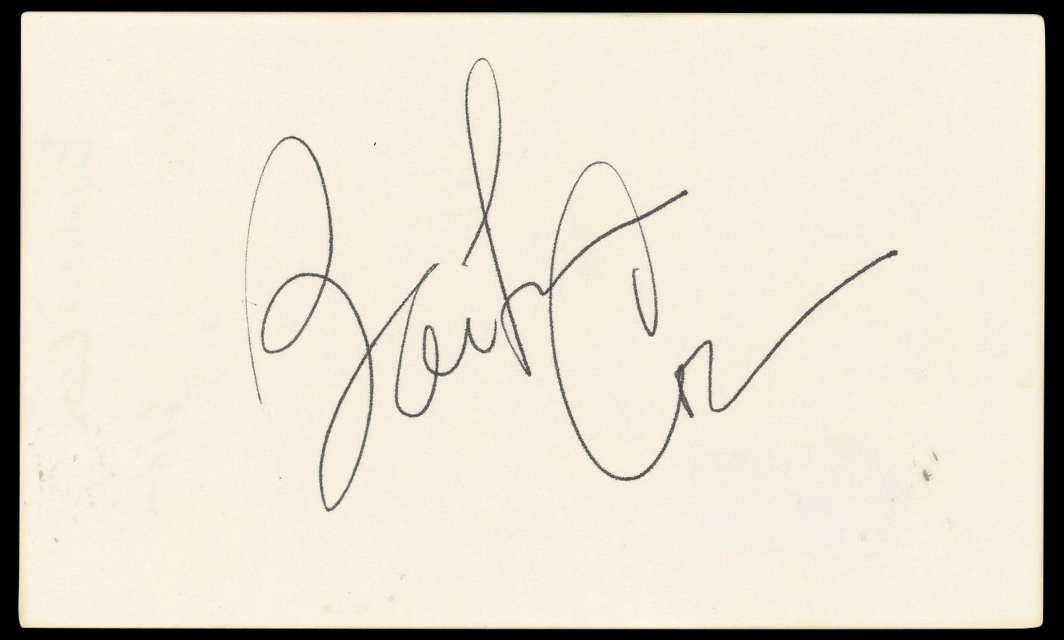 Barbara Cook Authentic Signed 3x5 Index Card Autographed BAS #BP50609