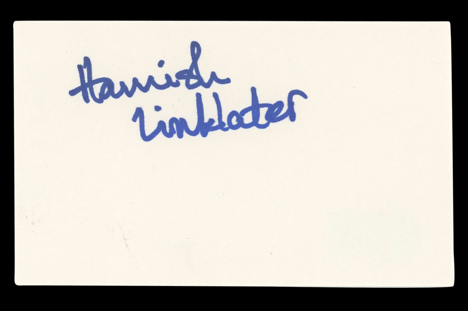 Hamish Linklater The Crazy Ones Authentic Signed 3x5 Index Card BAS #BL96382