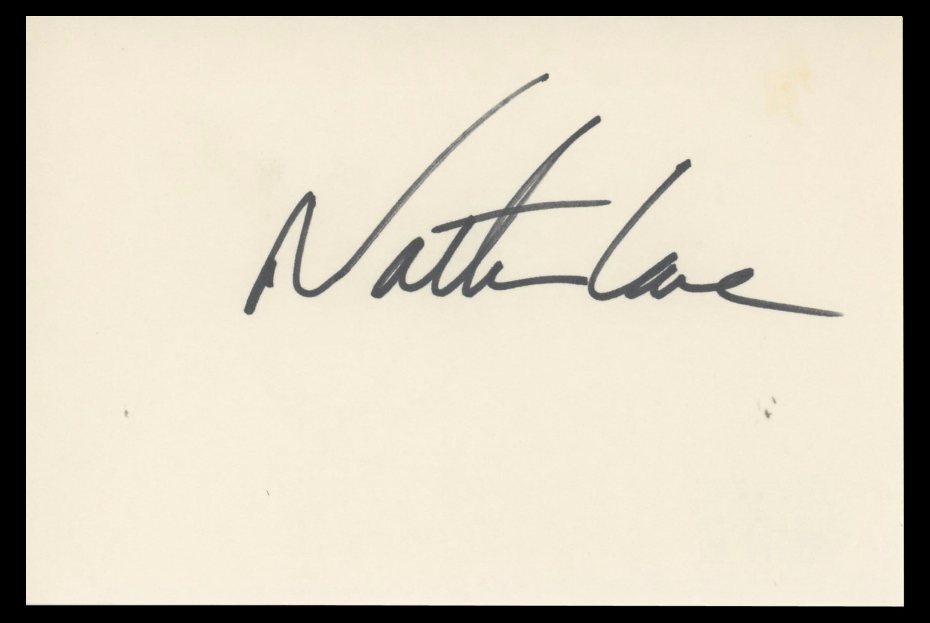 Nathan Lane The Lion King Authentic Signed 4x6 Index Card BAS #BT02515