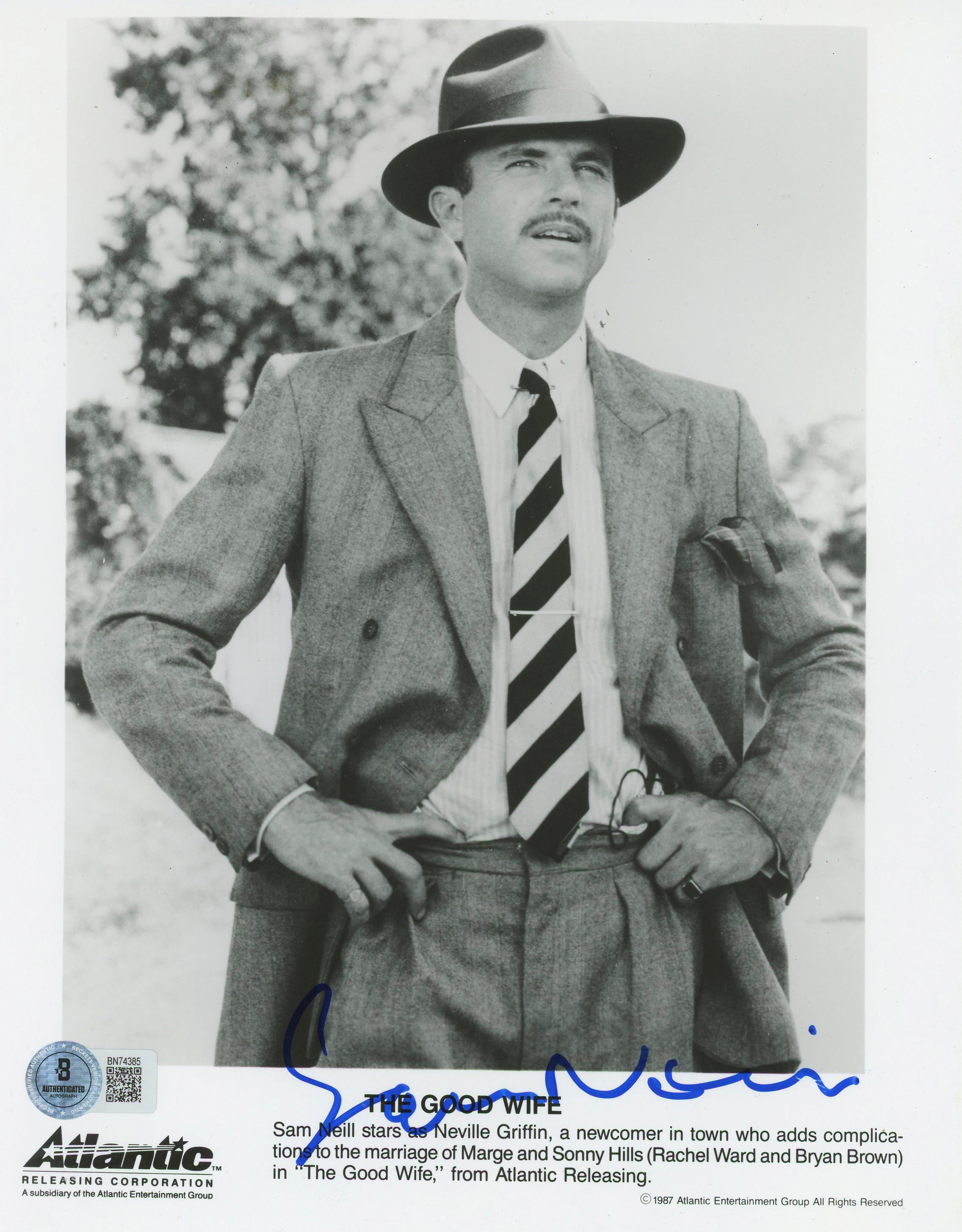 Sam Neill The Good Wife Authentic Signed 8x10 Photo Autographed BAS #BN74385
