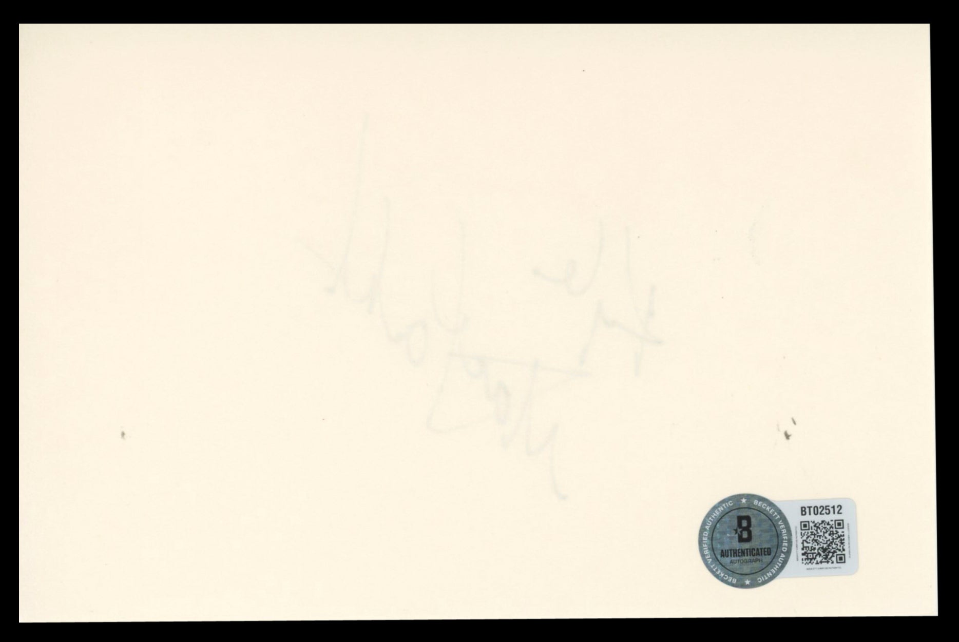 Kyle MacLachlan Twin Peaks Authentic Signed 4x6 Index Card BAS #BT02512