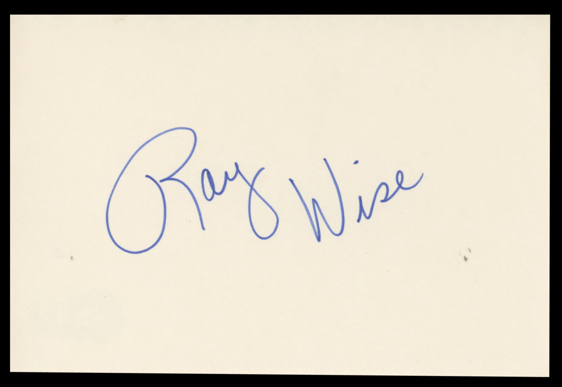 Ray Wise Twin Peaks Authentic Signed 4x6 Index Card BAS #BT02510