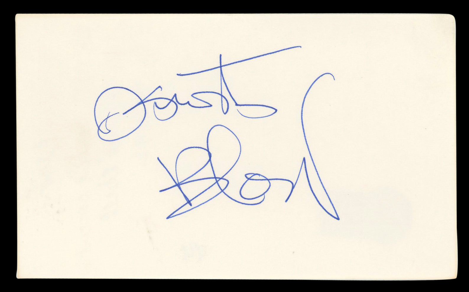 Kurtis Blow Musician Authentic Signed 3x5 Index Card Autographed BAS #BL96388