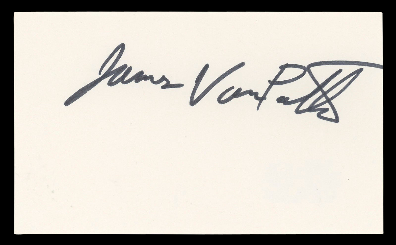 James Van Patten Saw IV Authentic Signed 3x5 Index Card Autographed BAS #BL96835