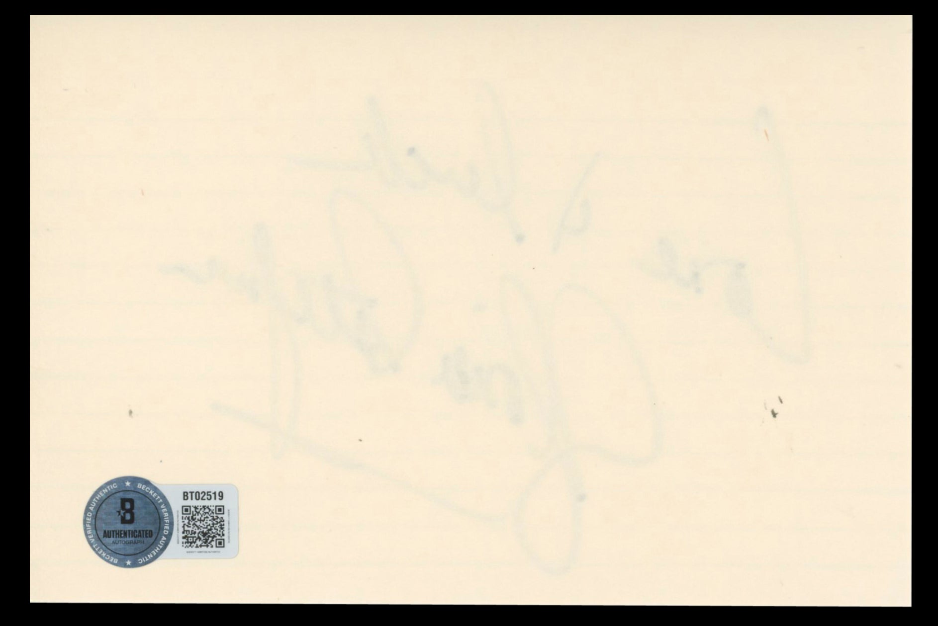 Gloria Estefan Miami Sound Machine Authentic Signed 4x6 Index Card BAS #BT02519