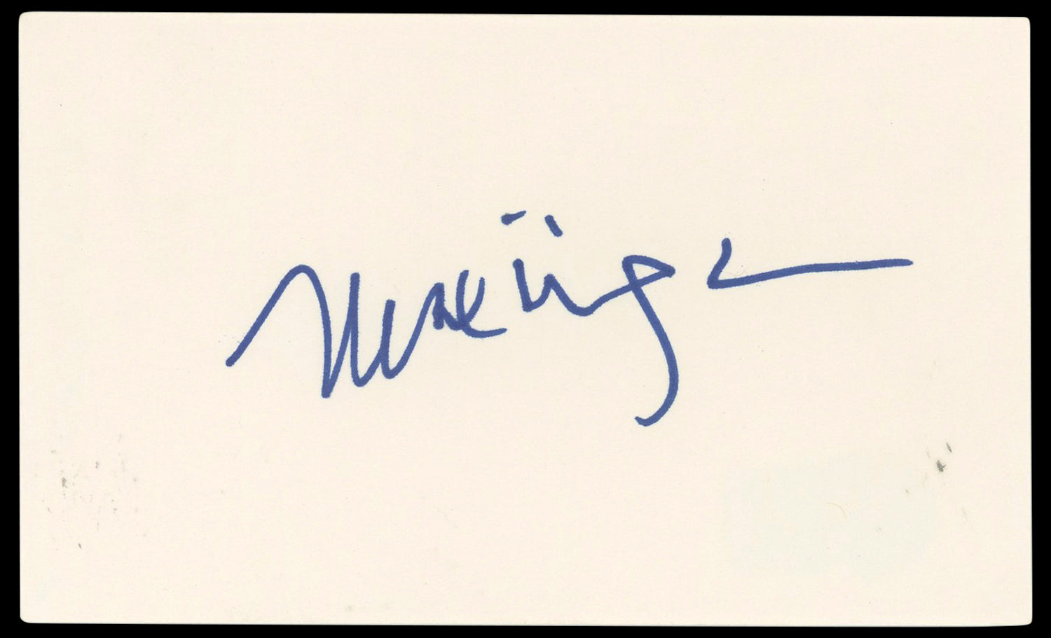 Mare Winningham Amber Waves Authentic Signed 3x5 Index Card BAS #BP50618