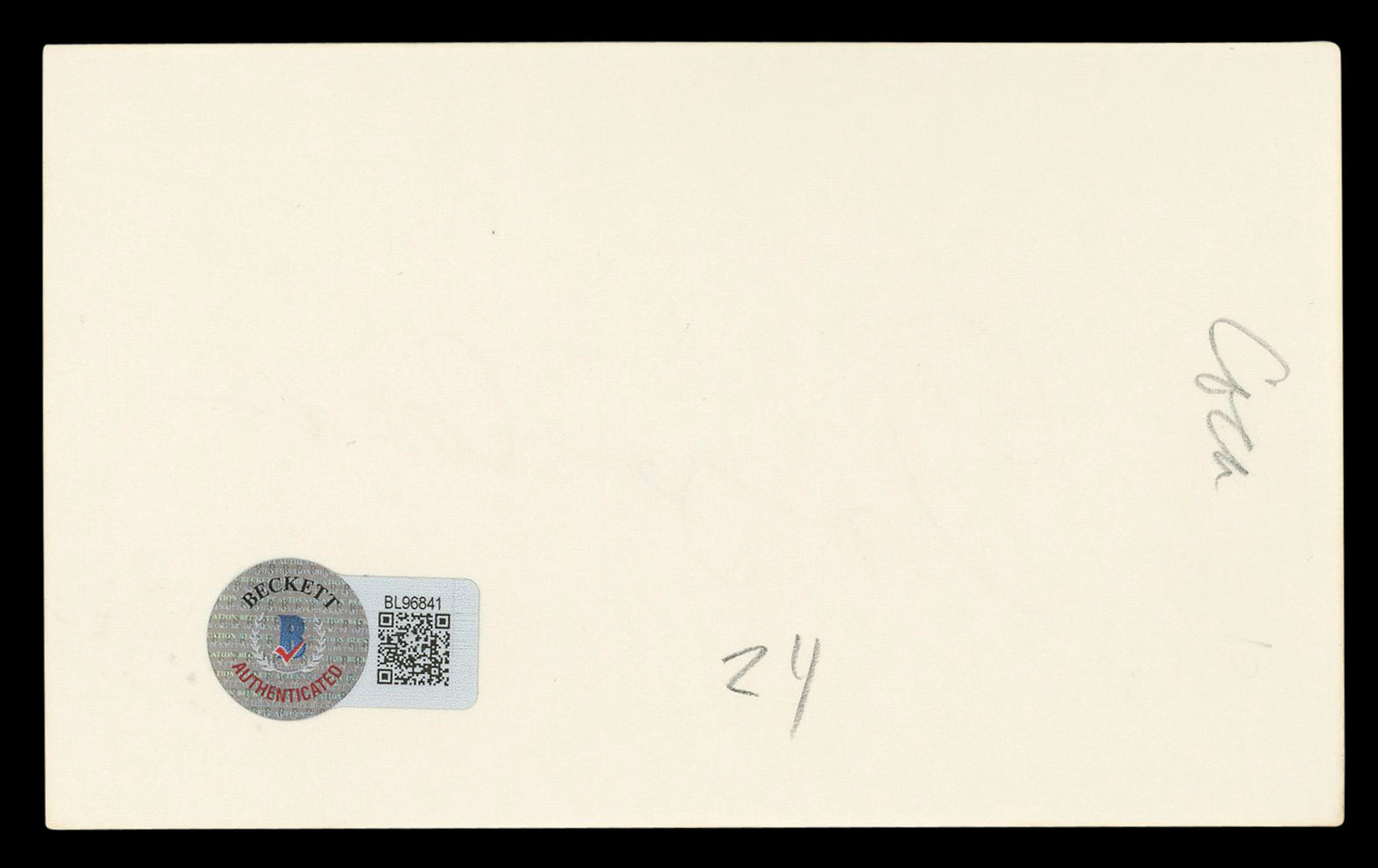 Imogene Coca Your Show of Shows Authentic Signed 3x5 Index Card BAS #BL96841