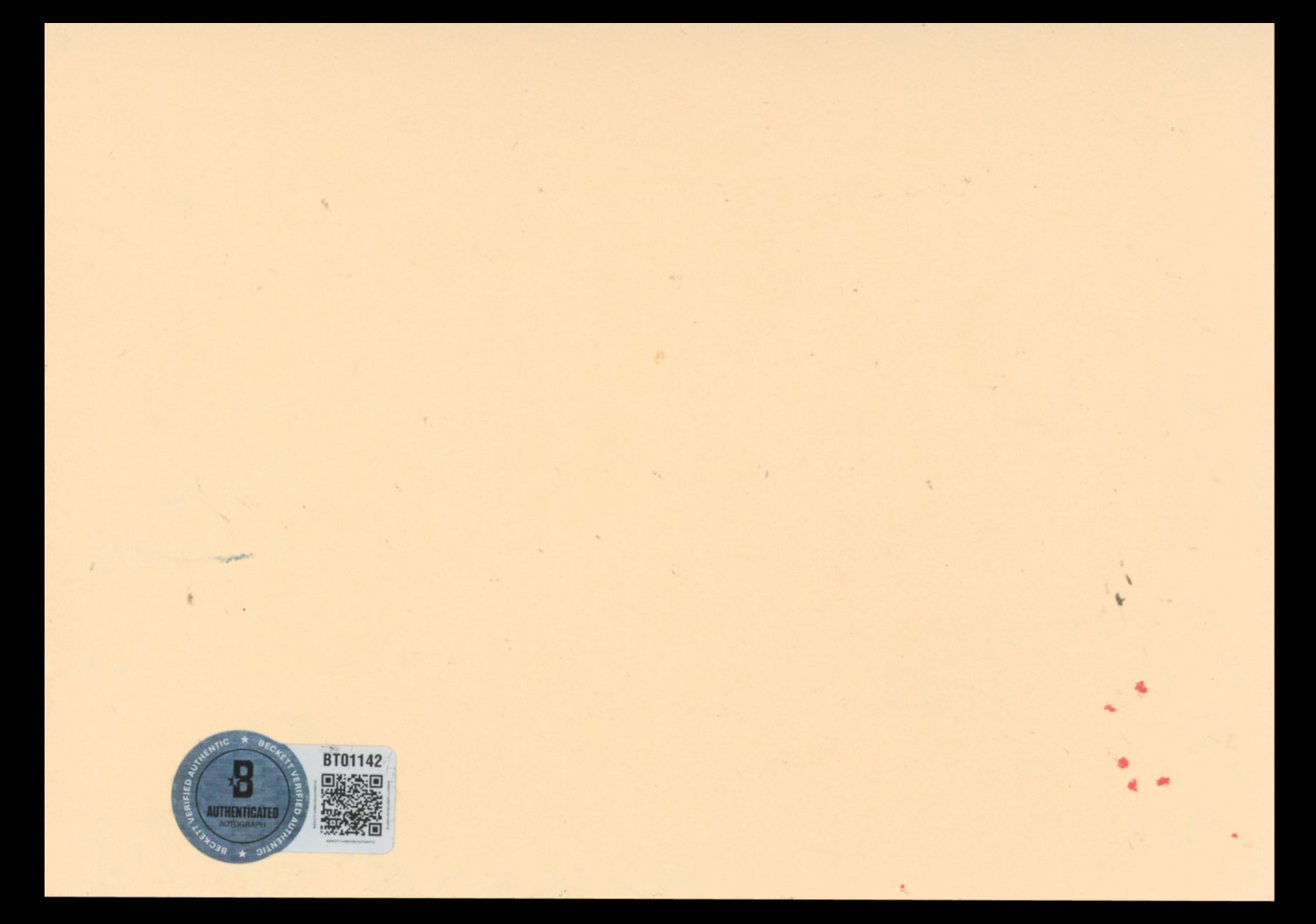 Richard Griffiths Harry Potter Signed Handwritten Note on 4x6 Index Card BAS