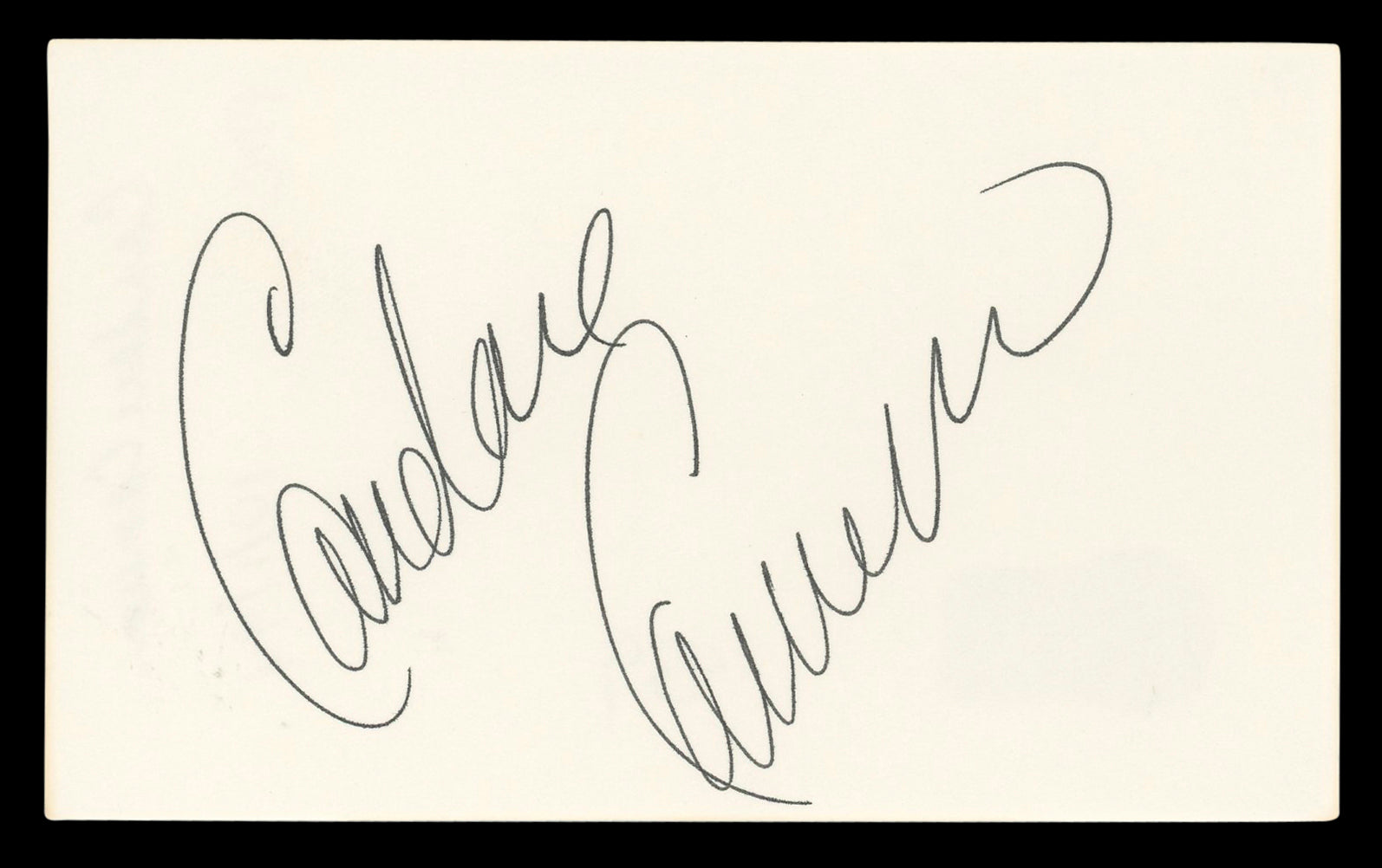 Candace Cameron Full House Authentic Signed 3x5 Index Card BAS #BL96842