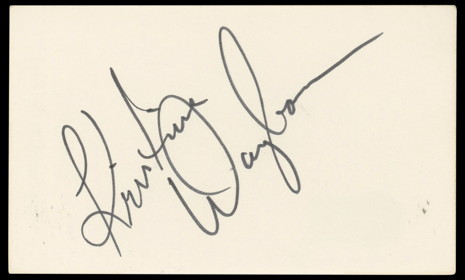 Kristina Wayborn James Bond 007 Authentic Signed 3x5 Index Card BAS #BP50628