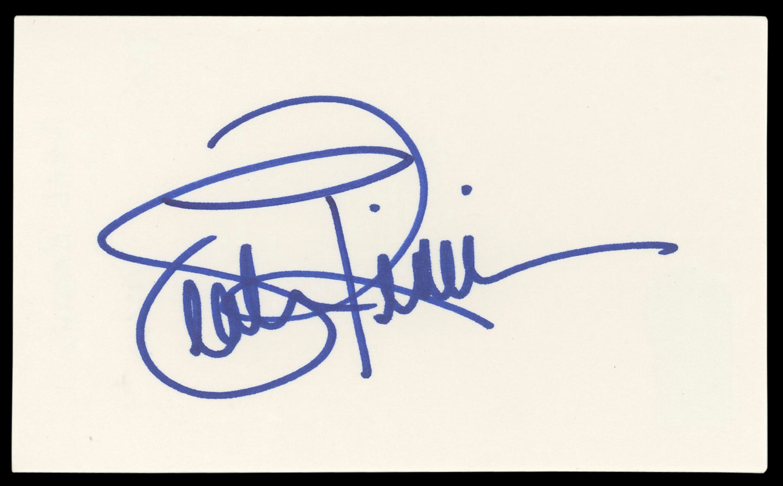 Leah Remini The King Of Queens Authentic Signed 3x5 Index Card BAS #BM56910