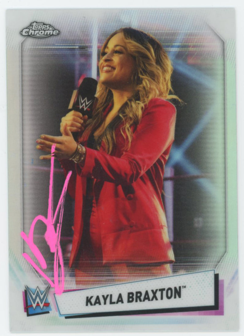 Kayla Braxton WWE Authentic Signed 2021 Topps #57 Card BAS #BS86703