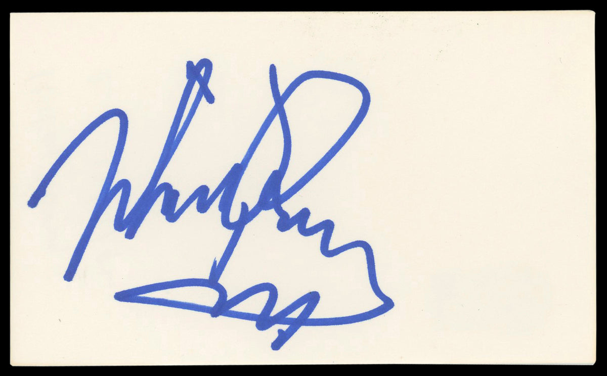 Mickey Rooney Breakfast At Tiffany's Signed 3x5 Index Card BAS #BM56912