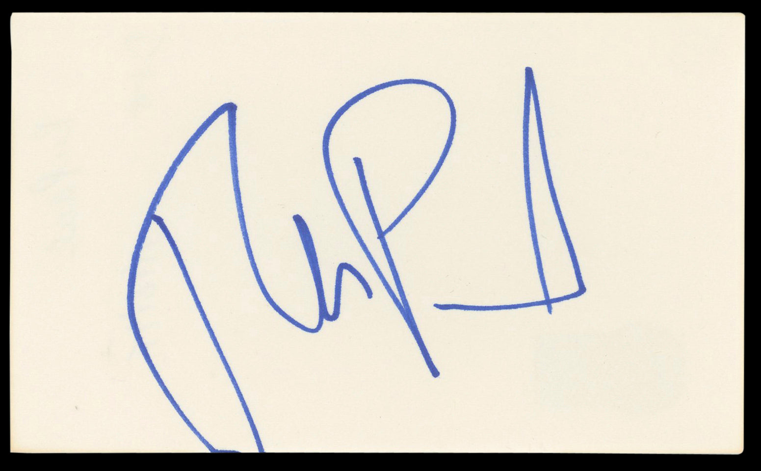 RuPaul RuPaul's Drag Race Authentic Signed 3x5 Index Card BAS #BM56913