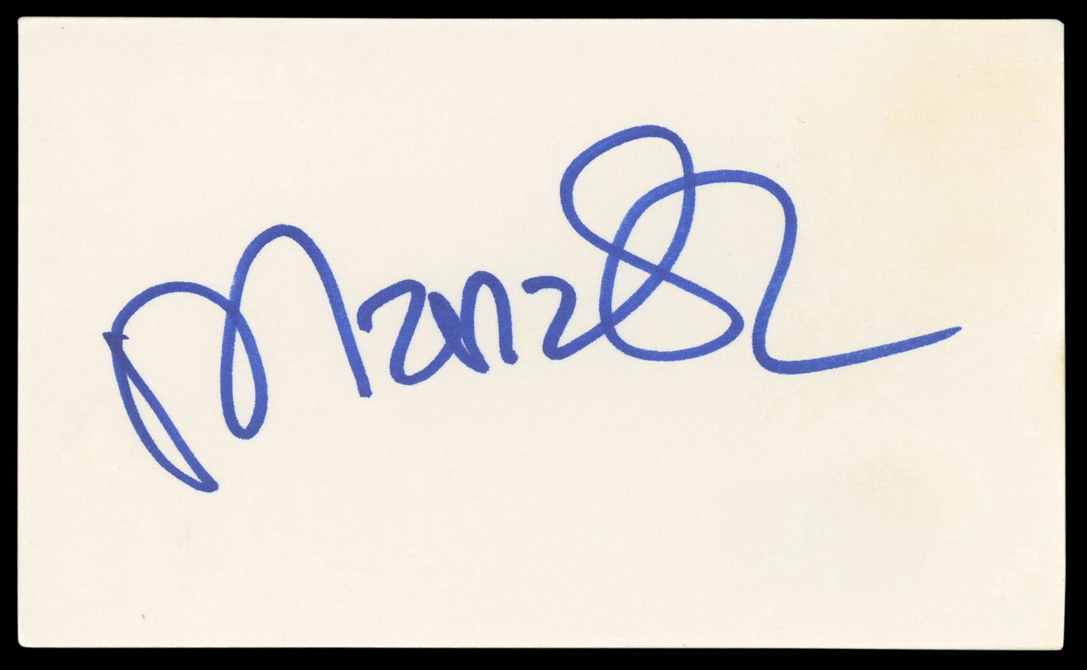 Maria Shriver Still Alice Authentic Signed 3x5 Index Card BAS #BM56915