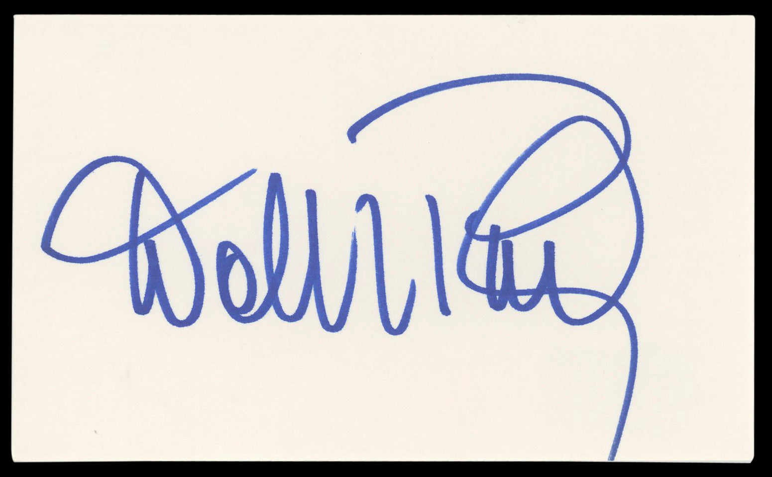 Wolfgang Puck Authentic Signed 3x5 Index Card Autographed BAS #BM56916