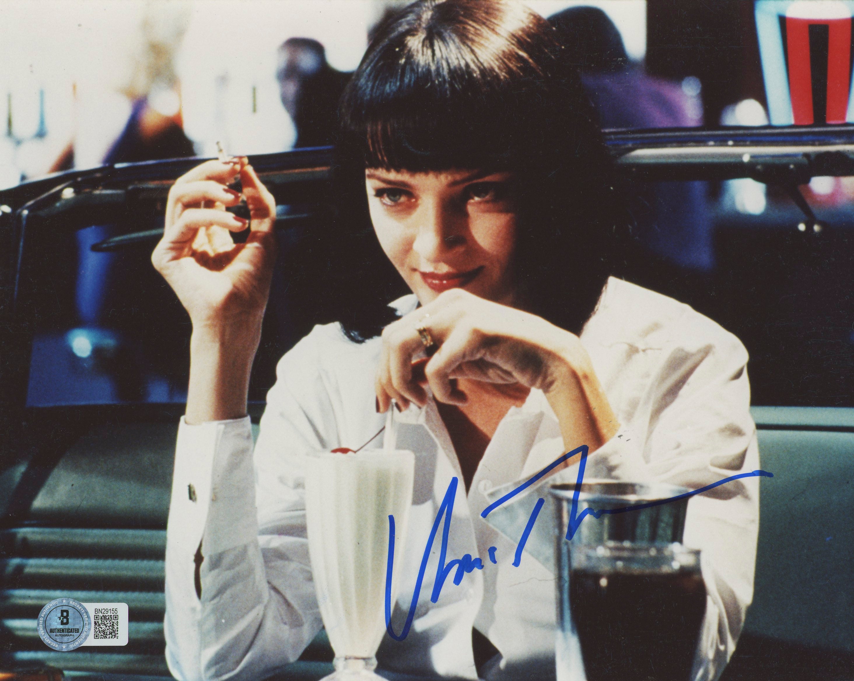Uma Thurman Pulp Fiction Authentic Signed 8x10 Photo Autographed BAS #BN29155