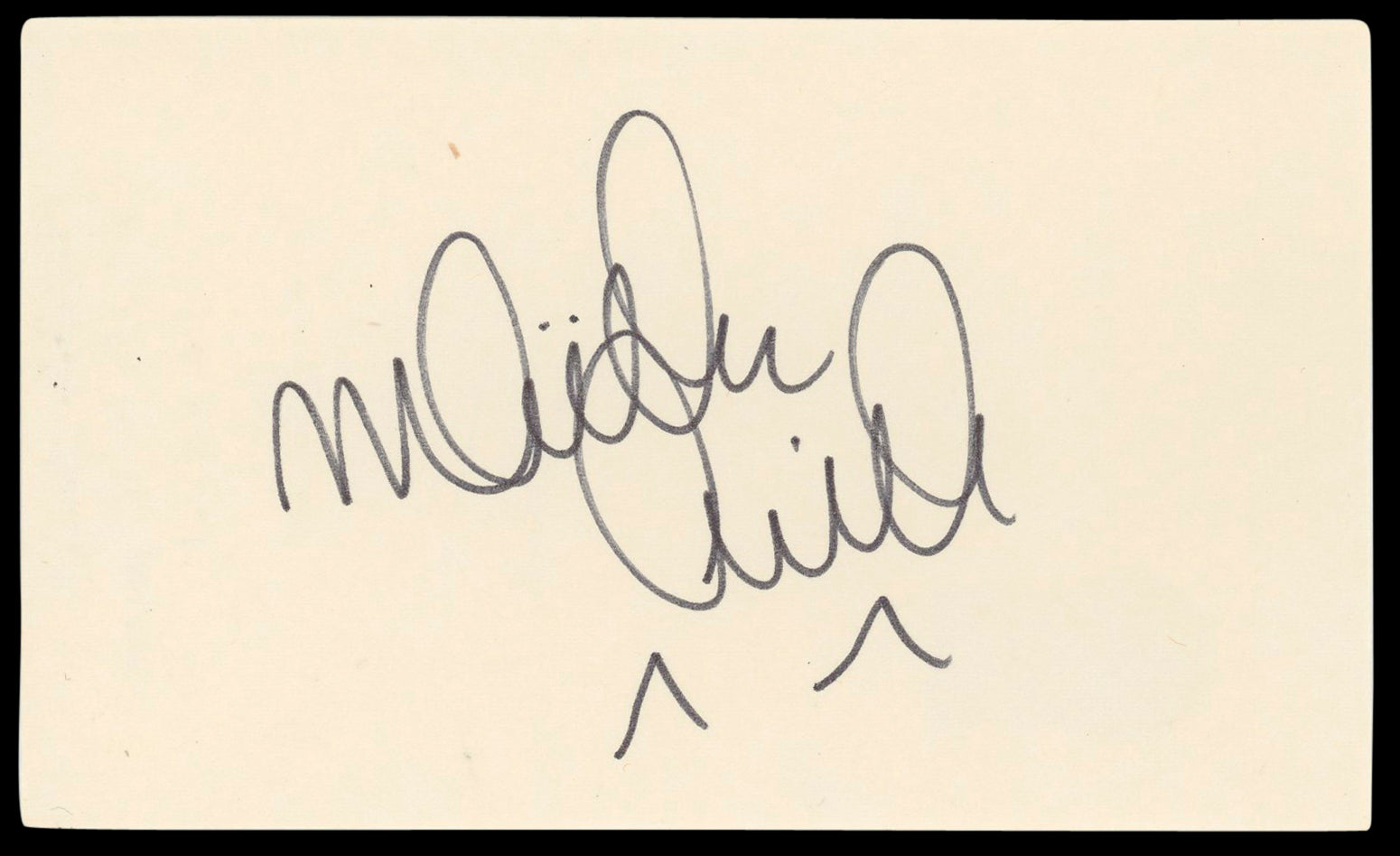 Mädchen Amick Twin Peaks Signed 3x5 Index Card Autographed BAS #AD70386