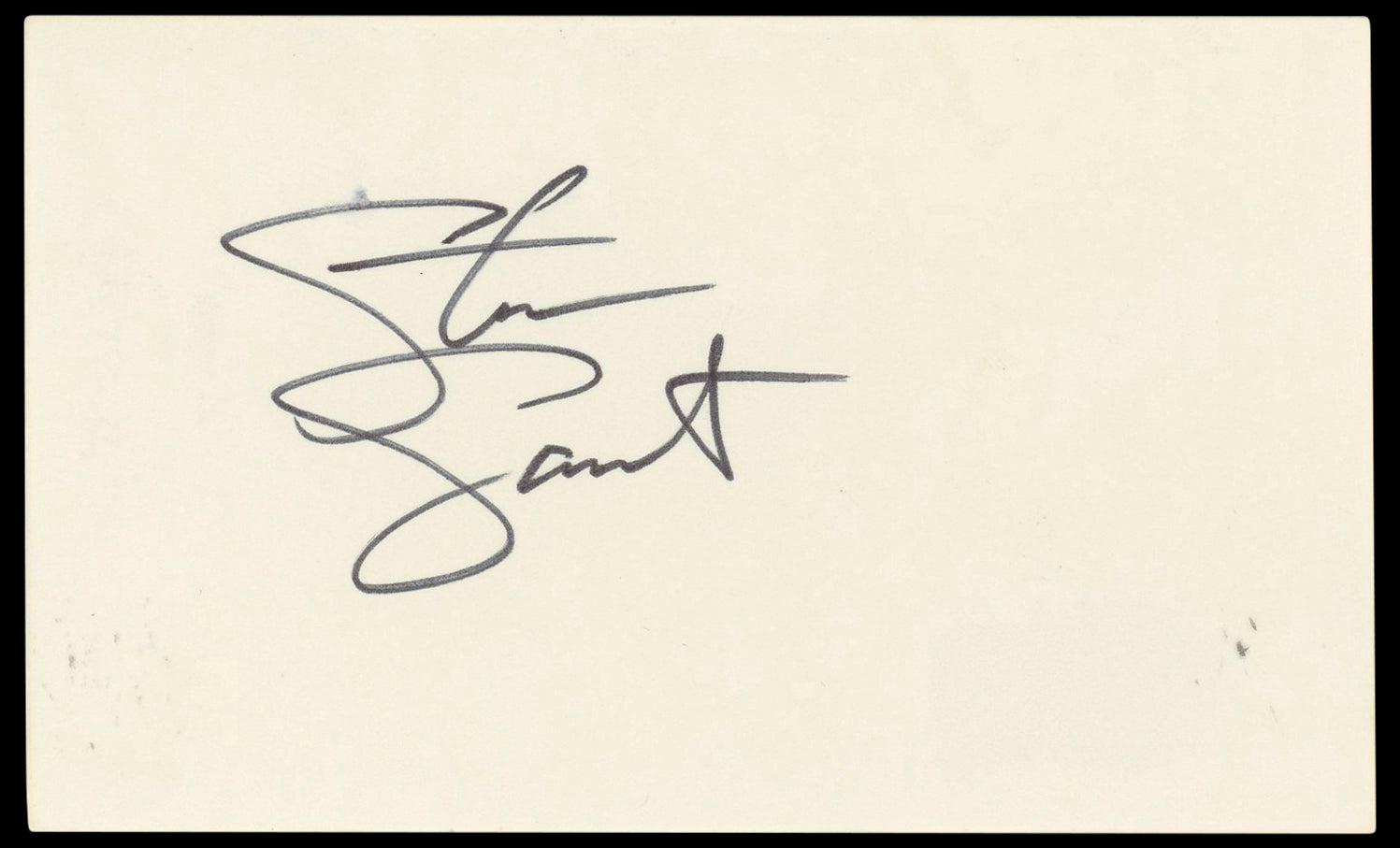 Steven Sweet Warrant Authentic Signed 3x5 Index Card Autographed BAS #BP50639