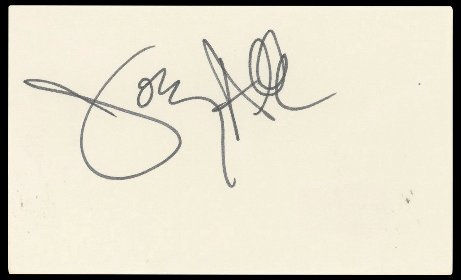 Joey Allen Warrant Authentic Signed 3x5 Index Card Autographed BAS #BP50640