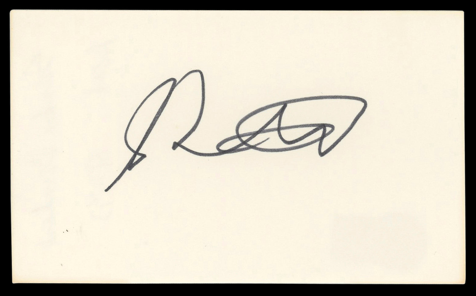 Sandra Bernhard Rosanne Authentic Signed 3x5 Index Card BAS #BM56925