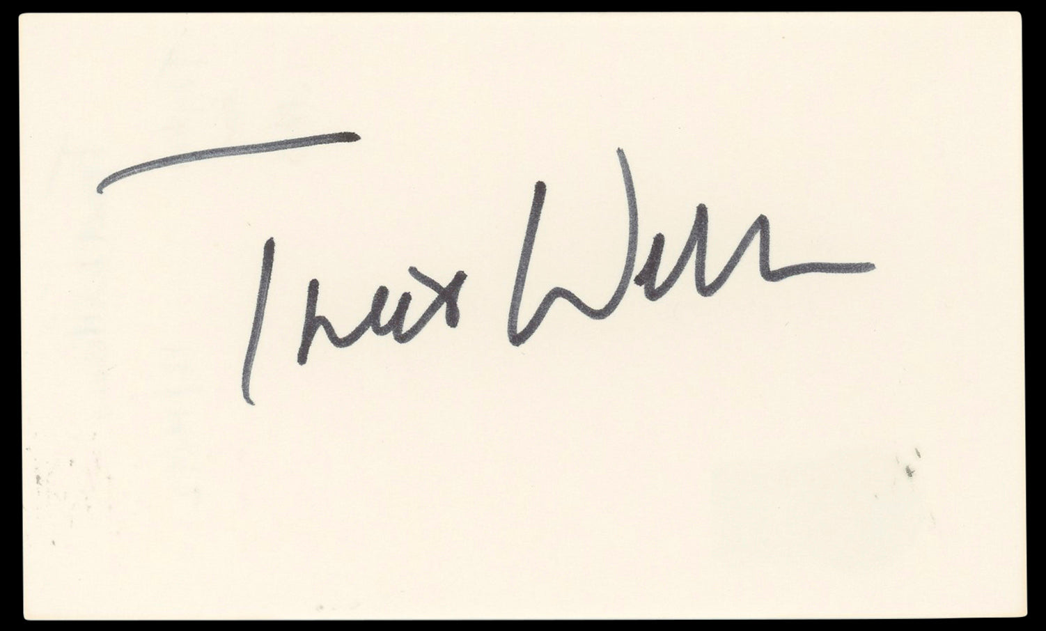 Treat Williams Prince of the City Authentic Signed 3x5 Index Card BAS #BP50643
