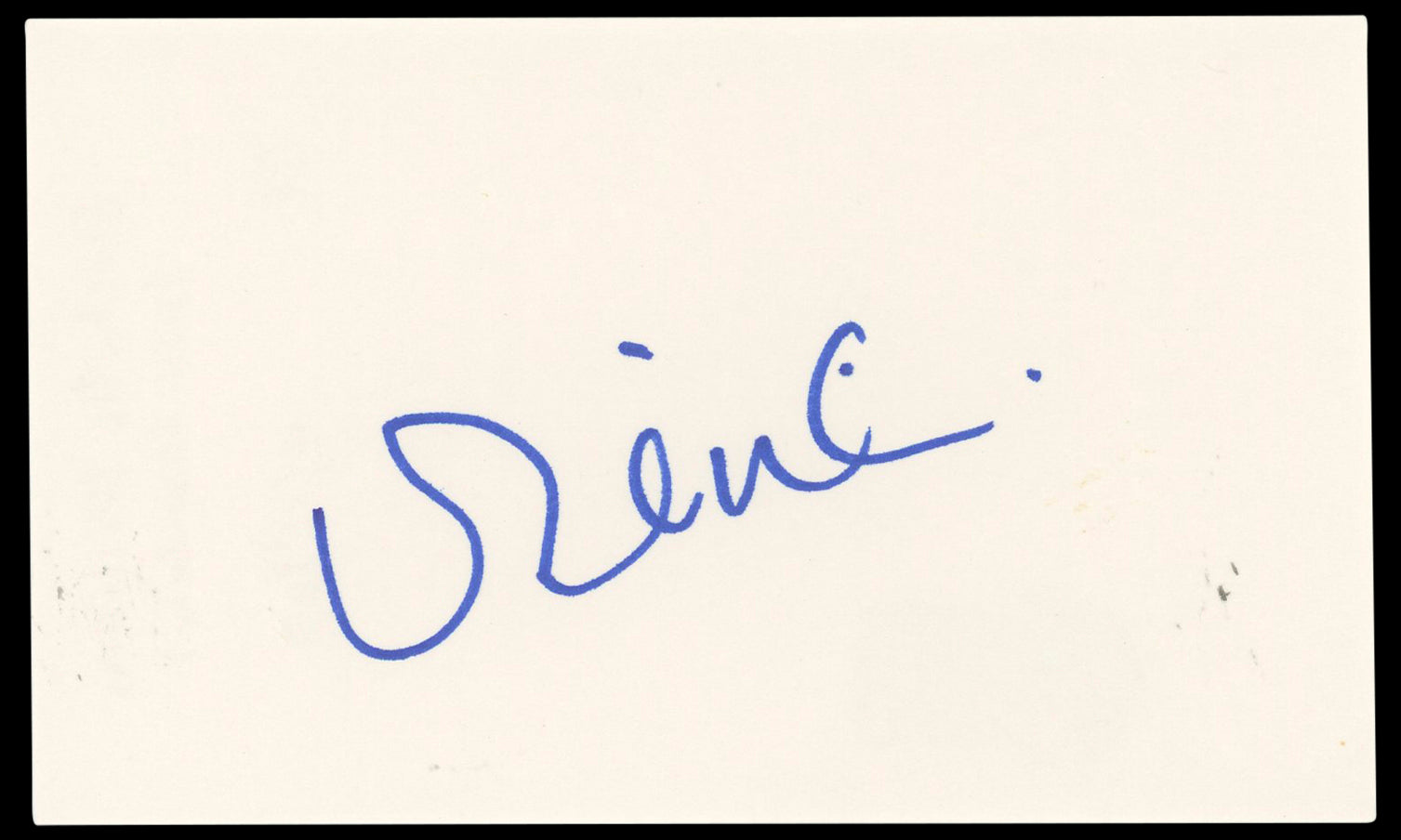 Michelle Williams Dawson's Creek Authentic Signed 3x5 Index Card BAS #BP50647