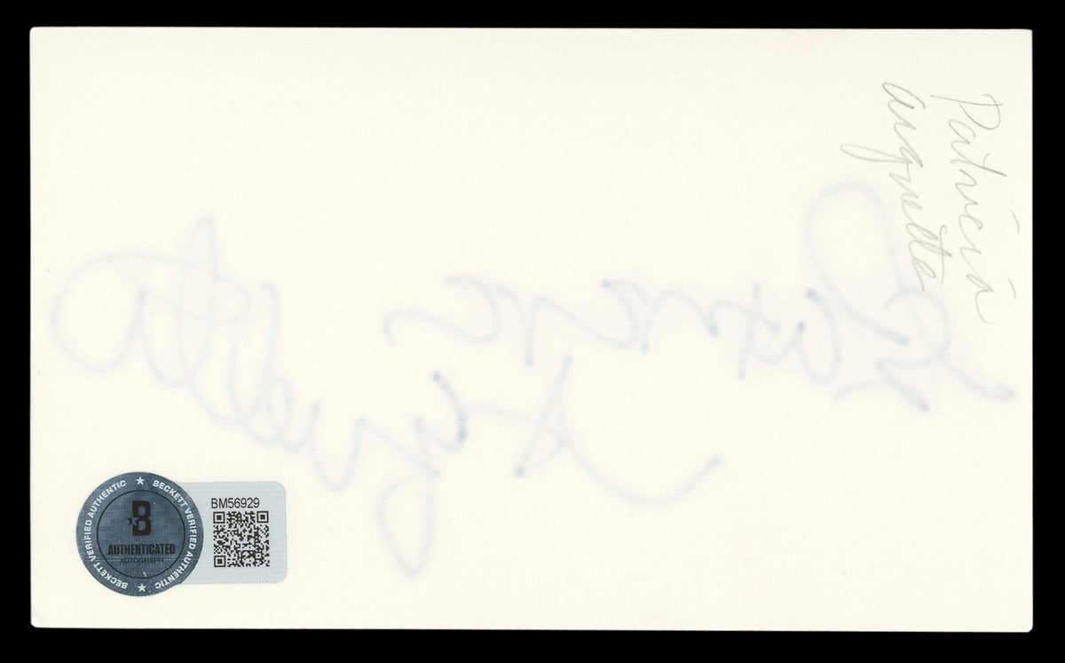Patricia Arquette Medium Authentic Signed Index Card Autographed BAS #BM56929