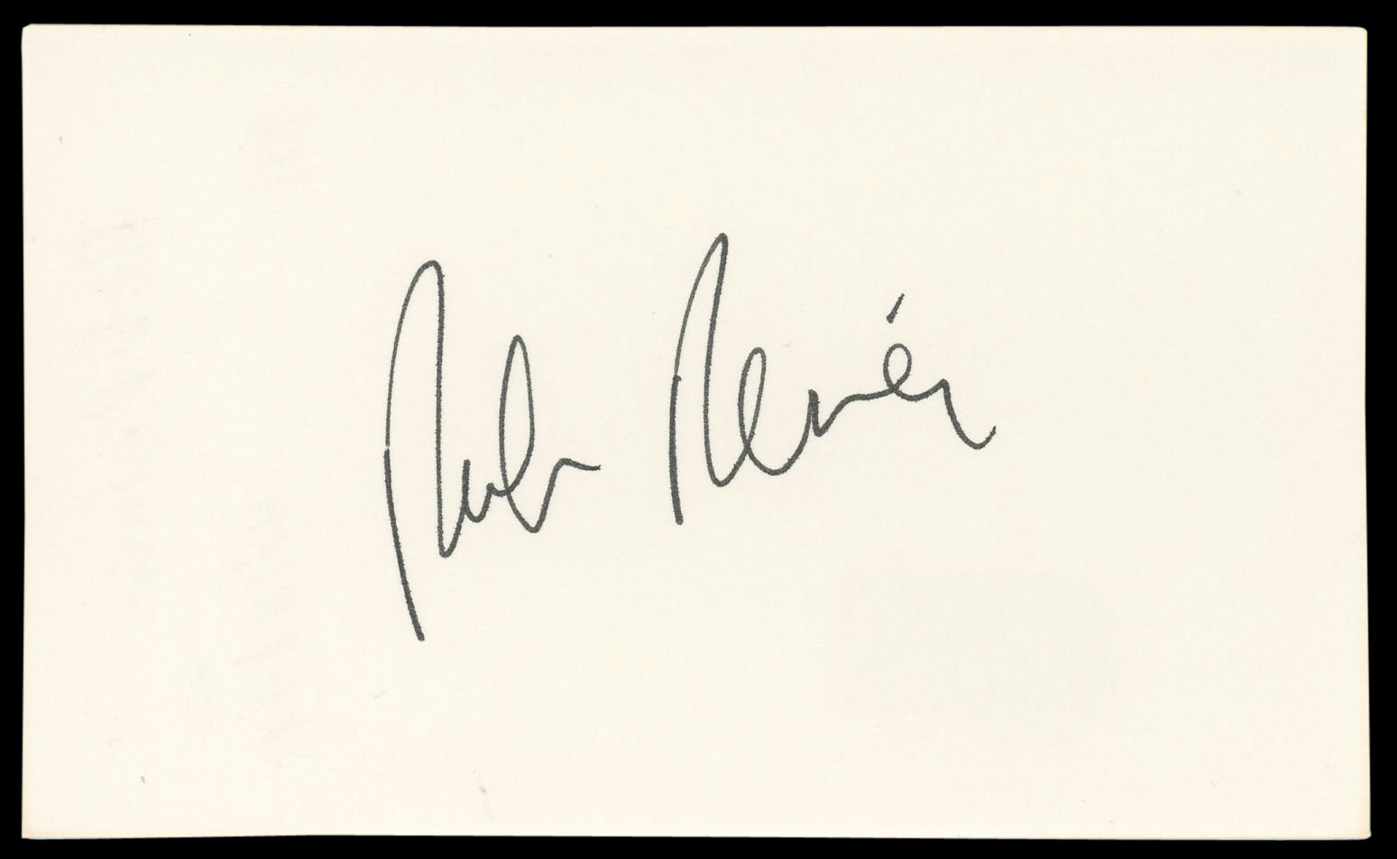Rob Reiner All In The Family Signed 3x5 Index Card Autographed BAS #AD70374