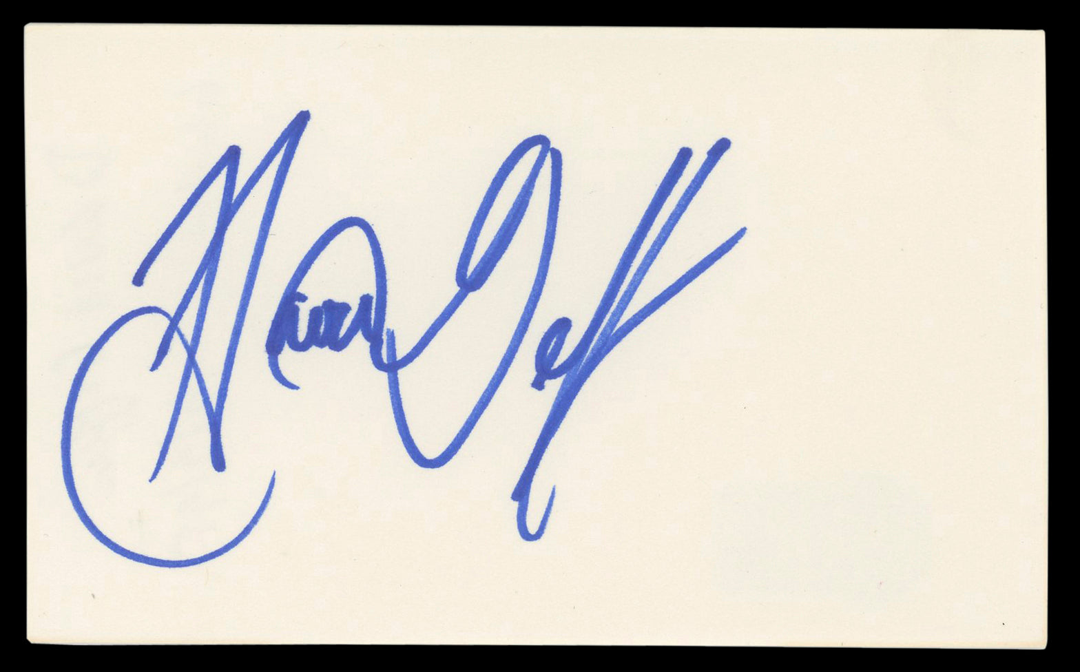 David Geffen Authentic Signed 3x5 Index Card Autographed BAS #BM56934