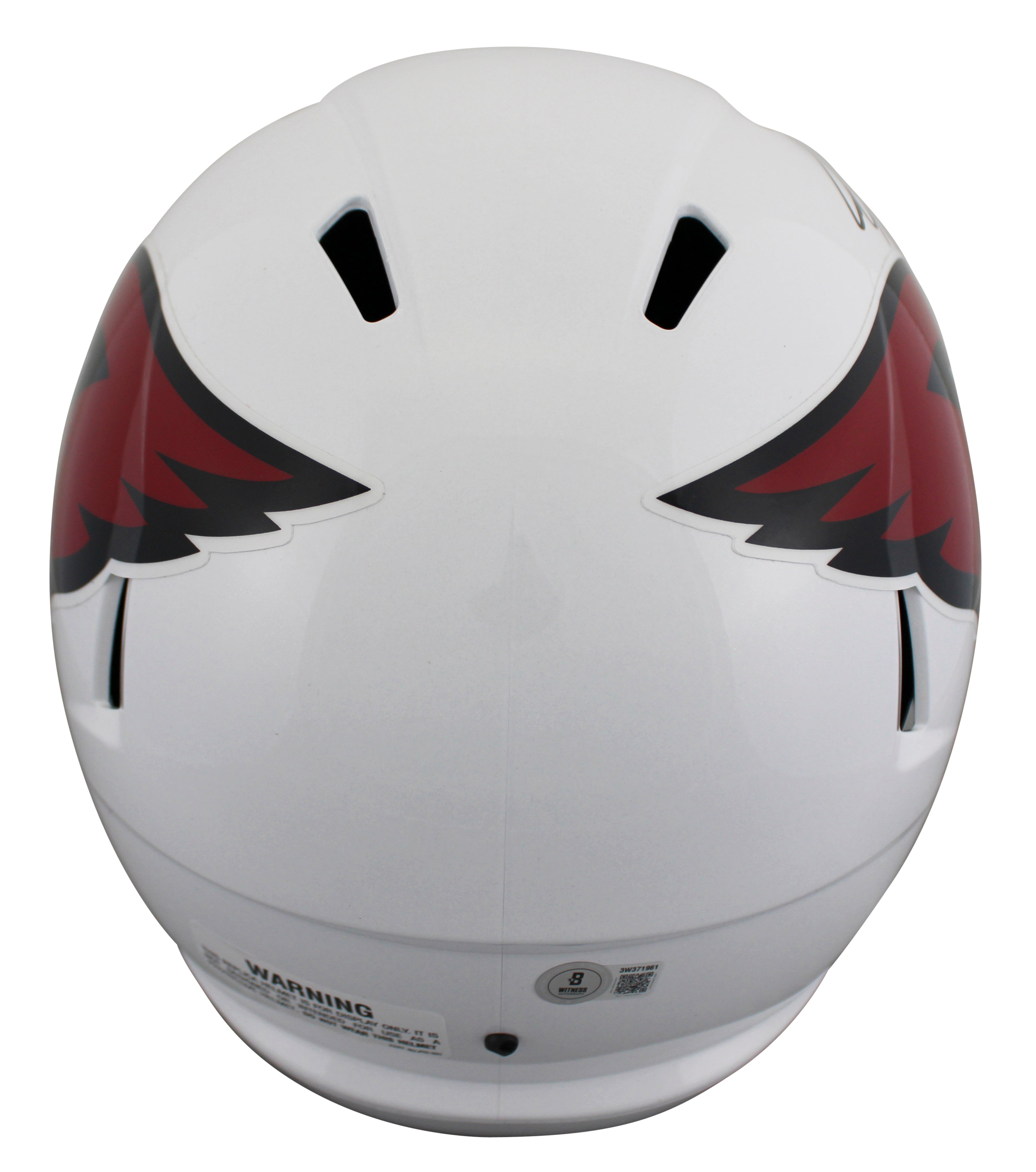 Cardinals Anquan Boldin Signed 2005-22 TB F/S Speed Rep Helmet W/ Case BAS Wit